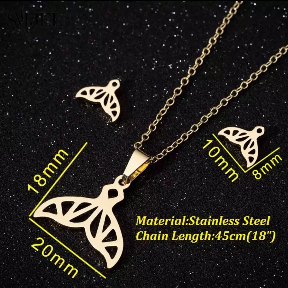 MERMAID GOLD Stainless Steel GIFT SET With Box